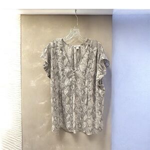 Plus Size 3X Carolina Belle Montreal Light Weight Short Sleeve Blouse Tunic